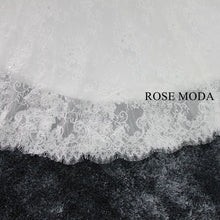 Load image into Gallery viewer, rosemoda-chantilly-lace-a-line-wedding-dress-with-removable-crystal-belt-e.jpg