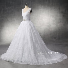 Load image into Gallery viewer, rosemoda-chantilly-lace-ball-gown-wedding-dress-b.jpg