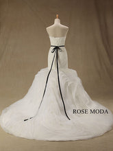 Load image into Gallery viewer, rosemoda-chantilly-lace-ruffled-organza-mermaid-wedding-dress-c.jpg