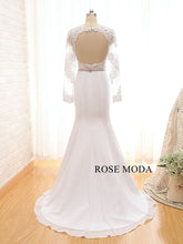 Load image into Gallery viewer, rosemoda-chiffon-mermaid-bridal-gown-d.jpg