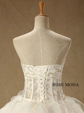 Load image into Gallery viewer, rosemoda-corset-exposed-boning-organza-ball-wedding-dress-f.jpg