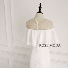 Load image into Gallery viewer, rosemoda-crepe-mermaid-wedding-dress-f.jpg