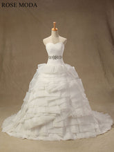 Load image into Gallery viewer, rosemoda-crossover-bodice-organza-ball-gown-wedding-dress-a.jpg