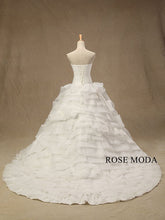 Load image into Gallery viewer, rosemoda-crossover-bodice-organza-ball-gown-wedding-dress-c.jpg