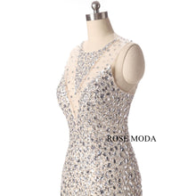 Load image into Gallery viewer, rosemoda-crystal-champagne-long-mermaid-evening-dress-e.jpg