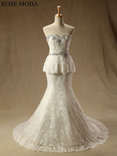 Load image into Gallery viewer, rosemoda-crystal-lace-mermaid-wedding-dress-a_852183f1-4865-4229-bd0e-b8a91c42bde7.jpg