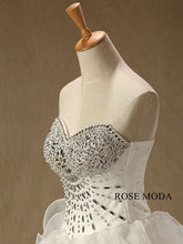Load image into Gallery viewer, rosemoda-crystal-ruffled-organza-ball-gown-wedding-dress-e.jpg