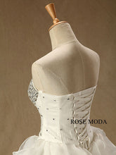 Load image into Gallery viewer, rosemoda-crystal-ruffled-organza-ball-gown-wedding-dress-f.jpg