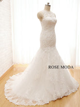 Load image into Gallery viewer, rosemoda-cut-out-back-lace-mermaid-weddingdress-b.jpg