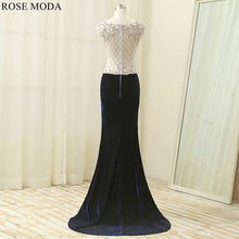 Load image into Gallery viewer, rosemoda-delicate-beaded-velvet-women-warm-prom-dress-a.jpg
