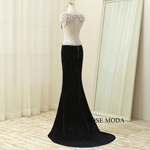 Load image into Gallery viewer, rosemoda-delicate-beaded-velvet-women-warm-prom-dress-d.jpg