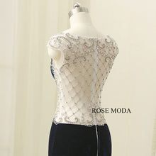 Load image into Gallery viewer, rosemoda-delicate-beaded-velvet-women-warm-prom-dress-f.jpg