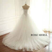 Load image into Gallery viewer, rosemoda-drop-waist-illusion-ball-gown-wedding-dress-c.jpg