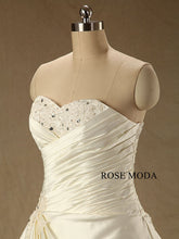 Load image into Gallery viewer, rosemoda-dropped-a-line-satin-wedding-dress-e.jpg