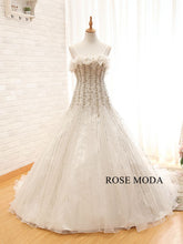 Load image into Gallery viewer, rosemoda-dropped-beaded-ball-gown-wedding-dress-a.jpg