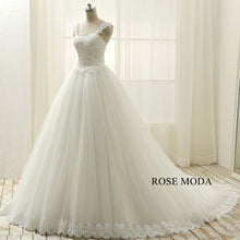 Load image into Gallery viewer, rosemoda-dropped-beaded-lace-ball-gown-wedding-dress-b_024b2346-3b7d-4508-a687-16f4e4ee531d.jpg