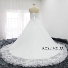 Load image into Gallery viewer, rosemoda-dropped-beaded-lace-ball-gown-wedding-dress-d.jpg