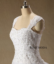 Load image into Gallery viewer, rosemoda-dropped-lace-ball-gown-wedding-dress-e.jpg