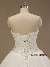 Load image into Gallery viewer, rosemoda-dropped-lace0ball-gown-wedding-dress-f.jpg