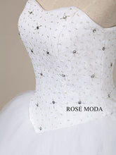 Load image into Gallery viewer, rosemoda-dropped-waist-beaded-lace-ball-gown-wedding-dress-j.jpg