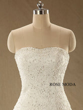 Load image into Gallery viewer, rosemoda-dropped-waist-lace-ball-gown-wedding-dress-d.jpg
