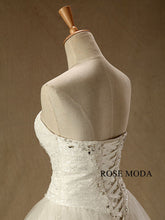 Load image into Gallery viewer, rosemoda-dropped-waist-lace-ball-gown-wedding-dress-f_020ed7ac-e0fe-419b-b3d4-4d7e0a676496.jpg