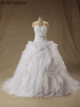 Load image into Gallery viewer, rosemoda-dropped-waist-ruffled-organza-ball-gown-wedding-dress-a.jpg