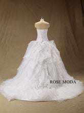 Load image into Gallery viewer, rosemoda-dropped-waist-ruffled-organza-ball-gown-wedding-dress-c.jpg