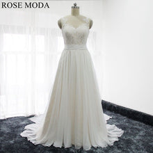 Load image into Gallery viewer, rosemoda-elegant-a-line-chiffon-wedding-dress-a.jpg