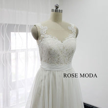 Load image into Gallery viewer, rosemoda-elegant-a-line-chiffon-wedding-dress-c.jpg