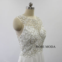 Load image into Gallery viewer, rosemoda-elegant-beaded-chiffon-wedding-dress-c.jpg
