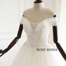 Load image into Gallery viewer, rosemoda-elegant-beaded-lace-a-line-wedding-dress-d.jpg