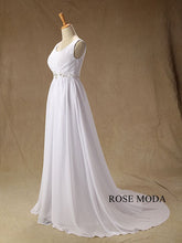 Load image into Gallery viewer, rosemoda-elegant-chiffon-a-line-wedding-dress-b.jpg
