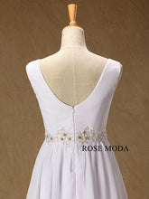 Load image into Gallery viewer, rosemoda-elegant-chiffon-a-line-wedding-dress-f.jpg