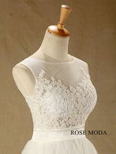 Load image into Gallery viewer, rosemoda-elegant-illusion-a-line-wedding-dress-e.jpg