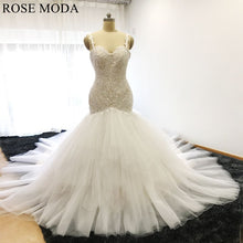 Load image into Gallery viewer, rosemoda-elongated-bodice-lace-mermaid-wedding-dress-a.jpg