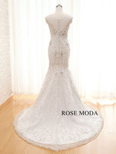 Load image into Gallery viewer, rosemoda-embroidery-mermaid-weddingdress-d.jpg