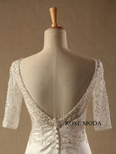 Load image into Gallery viewer, rosemoda-embroidery-satin-mermaid-wedding-dress-d.jpg