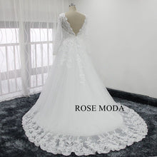 Load image into Gallery viewer, rosemoda-empire-long-sleeve-lace-wedding-dress-g.jpg