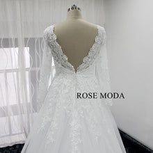 Load image into Gallery viewer, rosemoda-empire-long-sleeve-lace-wedding-dress-h.jpg