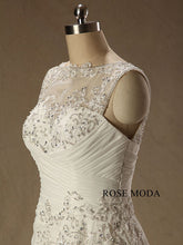Load image into Gallery viewer, rosemoda-fitted-a-line-chiffon-plus-wedding-dress-d.jpg