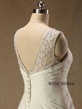 Load image into Gallery viewer, rosemoda-fitted-a-line-chiffon-plus-wedding-dress-j.jpg