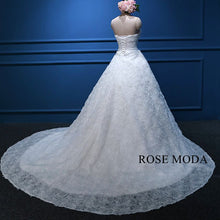 Load image into Gallery viewer, rosemoda-flower-lace-ball-gown-wedding-dress-e.jpg