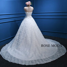 Load image into Gallery viewer, rosemoda-flower-lace-ball-gown-wedding-dress-f.jpg