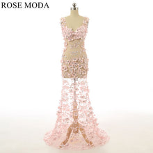 Load image into Gallery viewer, rosemoda-flowy-pink-prom-dress-a.jpg