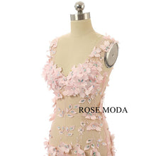 Load image into Gallery viewer, rosemoda-flowy-pink-prom-dress-e.jpg