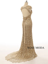 Load image into Gallery viewer, rosemoda-gold-beaded-lace-mother-dress-c.jpg