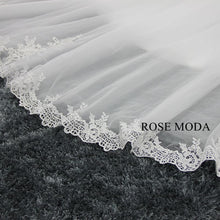 Load image into Gallery viewer, rosemoda-half-sleeve-pearl-lace-mermaid-wedding-dress-h.jpg