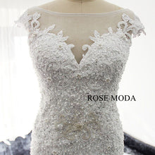 Load image into Gallery viewer, rosemoda-heavy-beaded-mermaid-wedding-dress-e.jpg