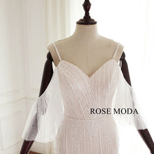 Load image into Gallery viewer, rosemoda-heavy-beaded-mermaid-wedding-dress-with-removable-sleeve-d.jpg